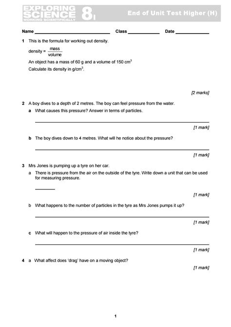 indd 187. . Exploring science 8g end of unit test answers